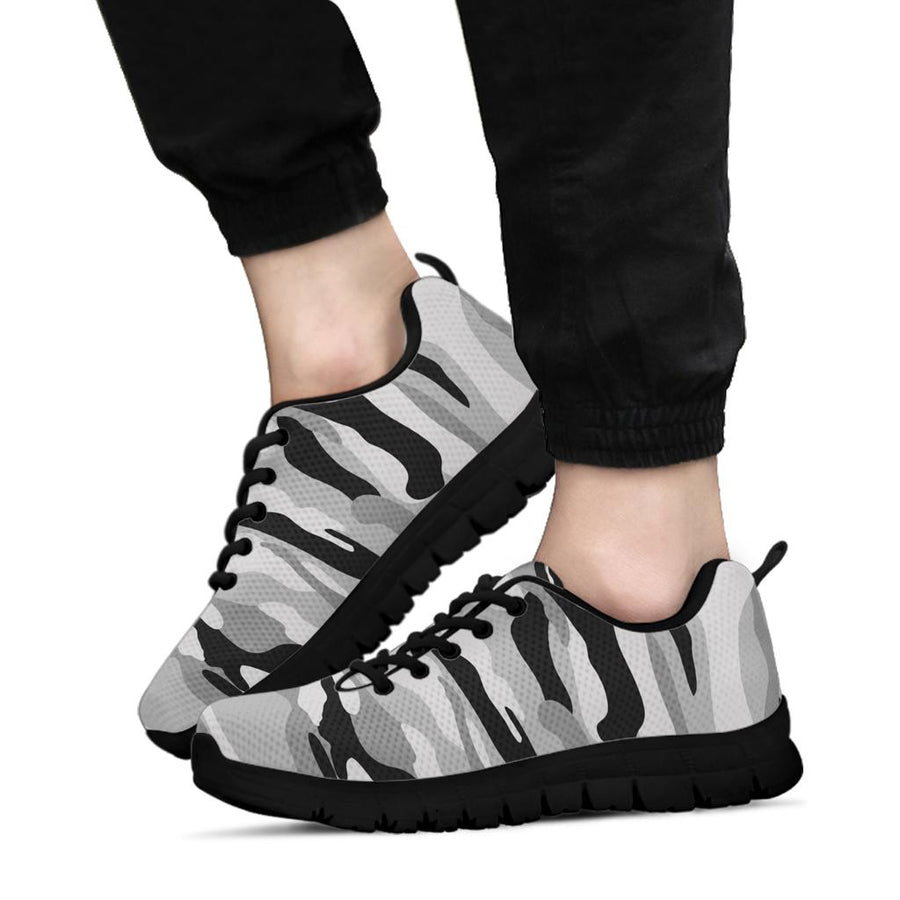 Knit Sneakers_Camo Grey_Combo