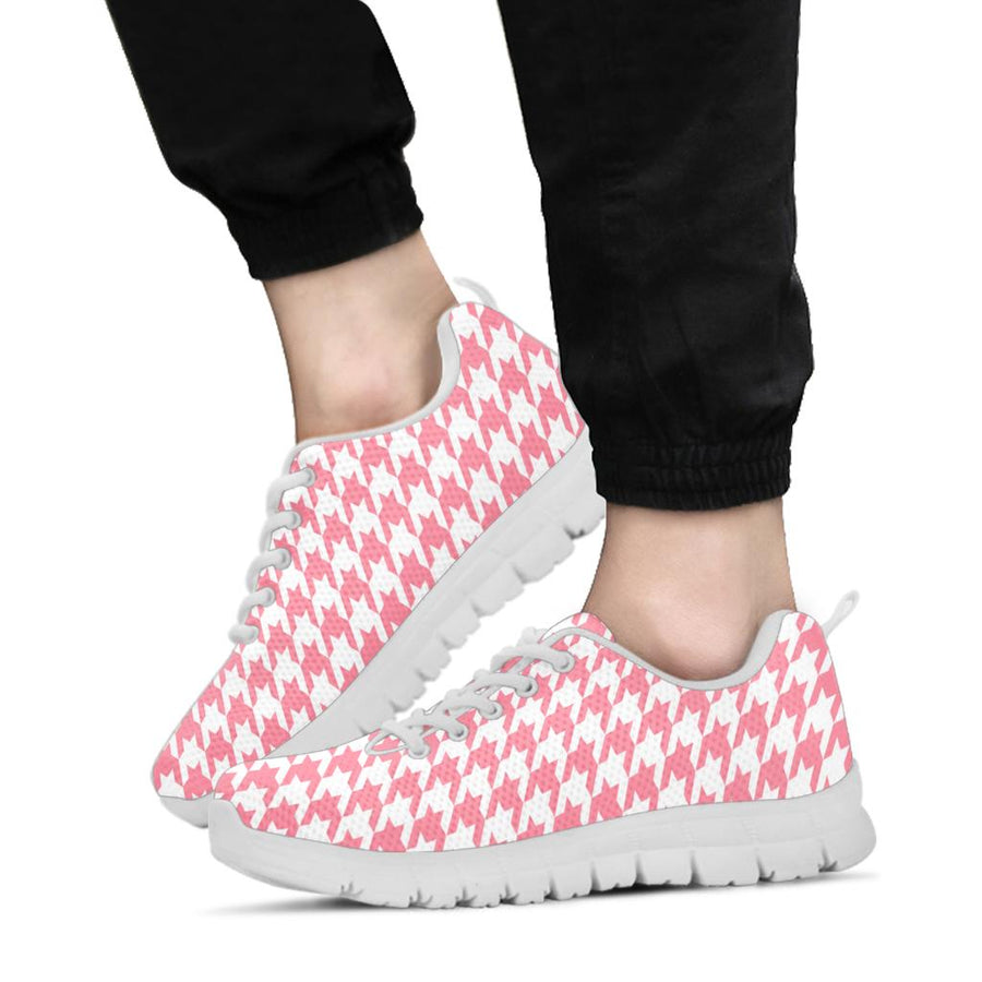 Mesh Sneakers_Pink on White_HT Pattern