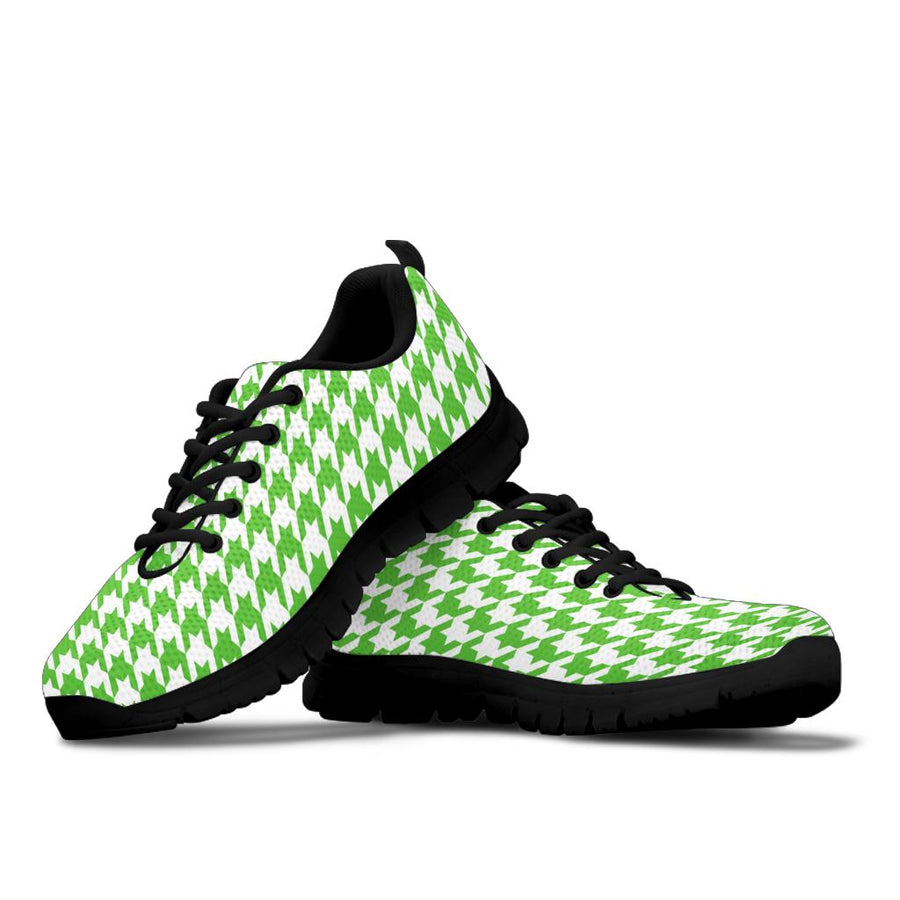 Mesh Sneakers Apple Green on White HT Pattern