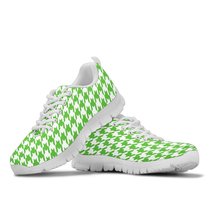 Mesh Sneakers Apple Green on White HT Pattern
