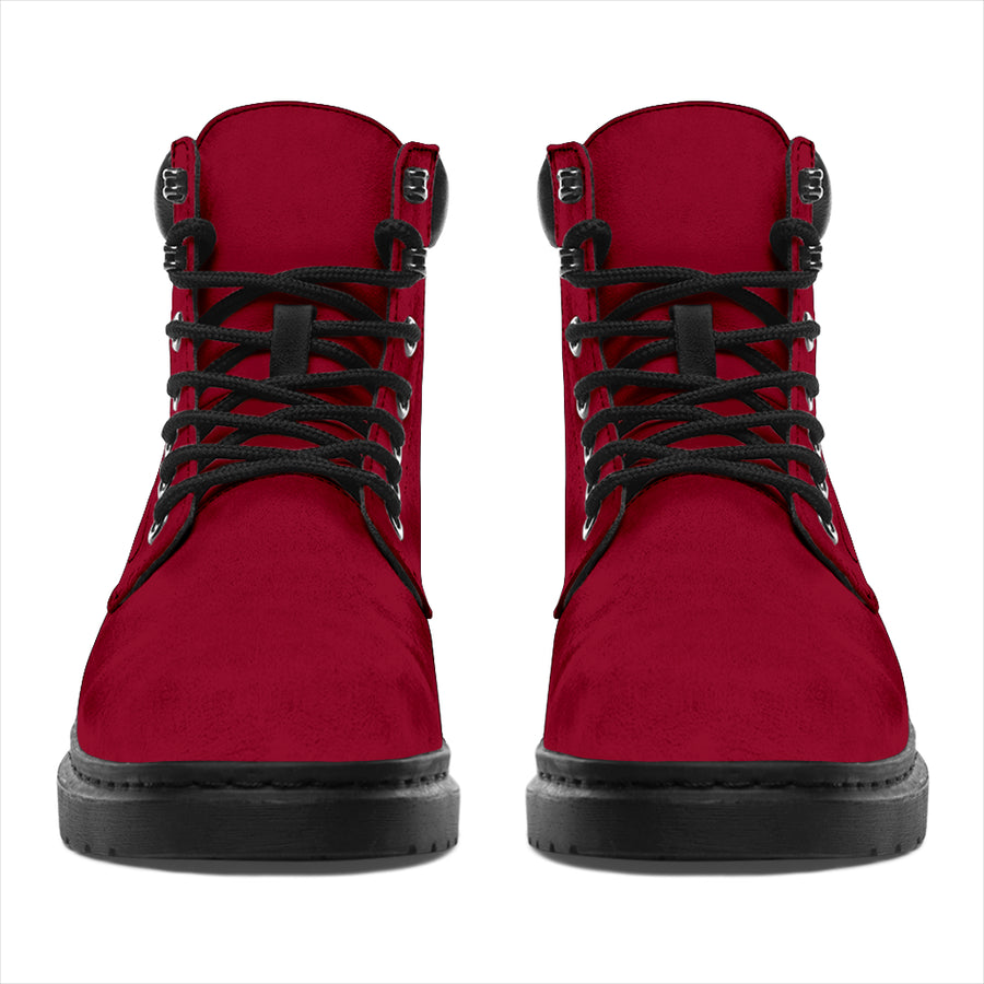 All-Season Boots_Burgundy_ Micro-Suede