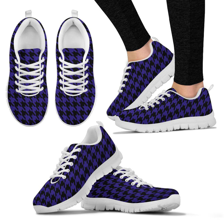 Mesh Sneakers_Black on Purple_B_HT Pattern
