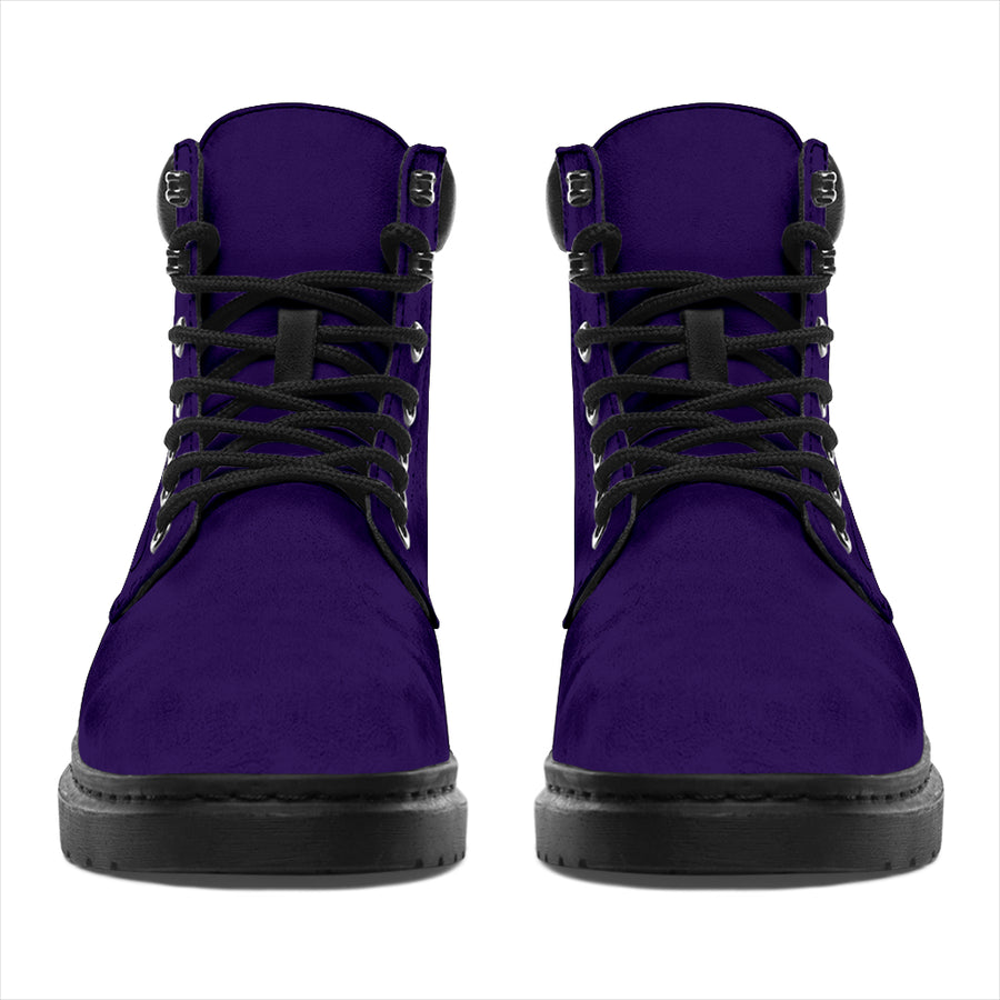 All-Season Boots_Dark Purple_ Micro-Suede