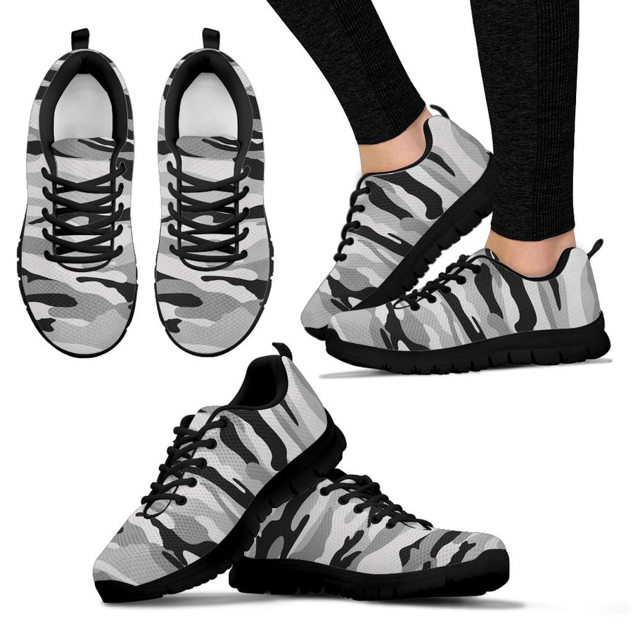 Knit Sneakers_Camo Grey_Combo