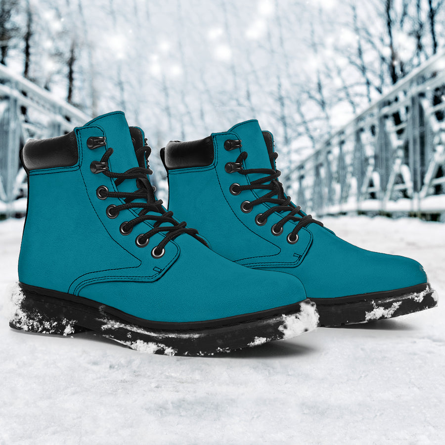 All-Season Boots_Teal_ Micro-Suede
