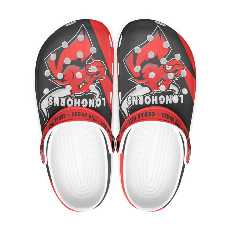 Cedar Hill Longhorns 413. All Over Printed Clogs