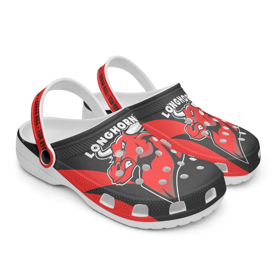 Cedar Hill Longhorns 413. All Over Printed Clogs