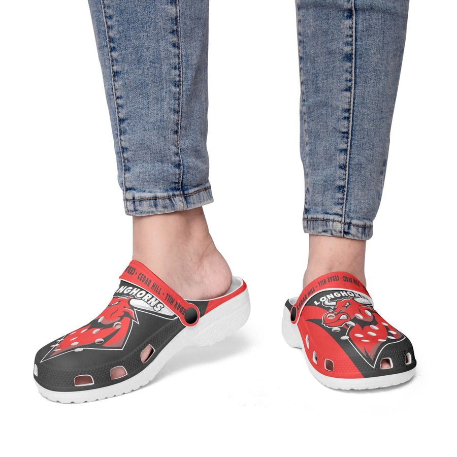 Cedar Hill Longhorns 413. All Over Printed Clogs
