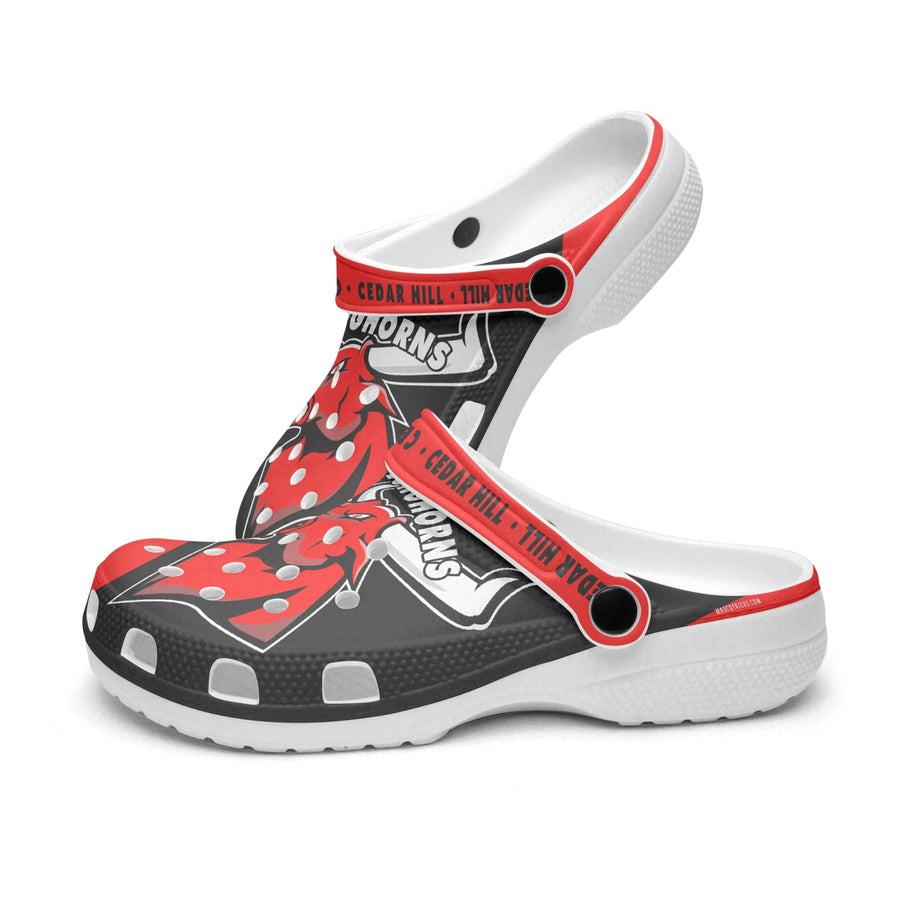 Cedar Hill Longhorns 413. All Over Printed Clogs