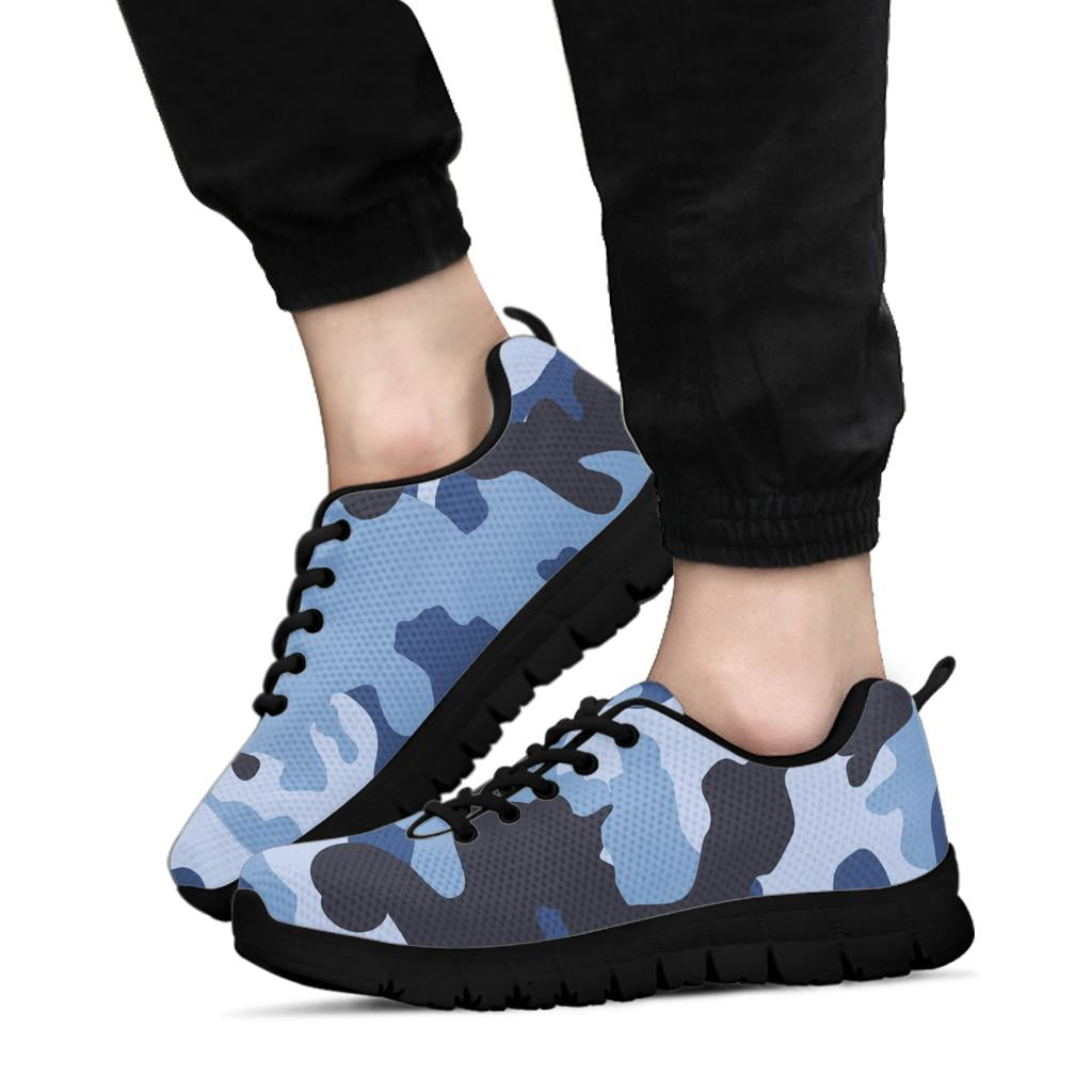 Knit Sneakers_Military Blue_Camo