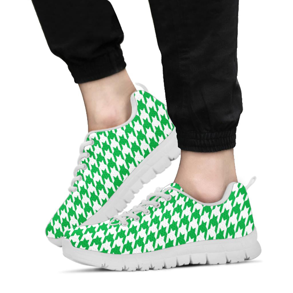 Mesh Sneakers_Kelly Green on White_HT Pattern