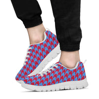 Thumbnail for Mesh Sneaker_LT-Blue on Red_H_HT Pattern