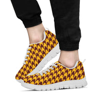 Thumbnail for Mesh Sneakers_Burgundy on Gold_W_HT Pattern