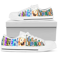 Thumbnail for Women's Low Top Canvas Shoes For Labrador Lovers