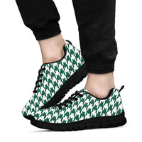 Thumbnail for Mesh Sneakers_Green_Gotham on White-NYJ HT Pattern