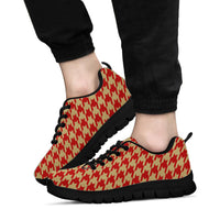 Thumbnail for Mesh Sneakers_Red on Vegas Gold_S_HT Pattern