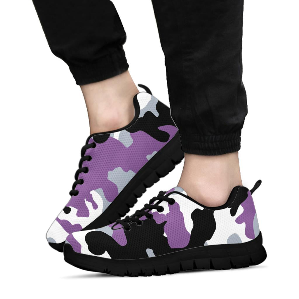 Knit Sneakers_Military Purple_Camo