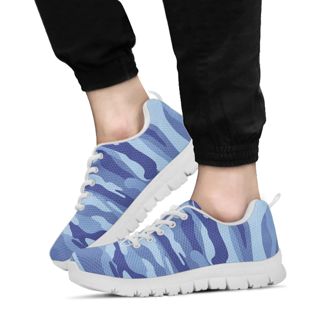 Knit Sneakers_Camo Blue_Combo