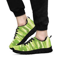 Thumbnail for Knit Sneakers_Camo Light Green_Combo