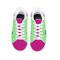 Thumbnail for Womens Low Top Breathable 2-Color Leather Sneakers