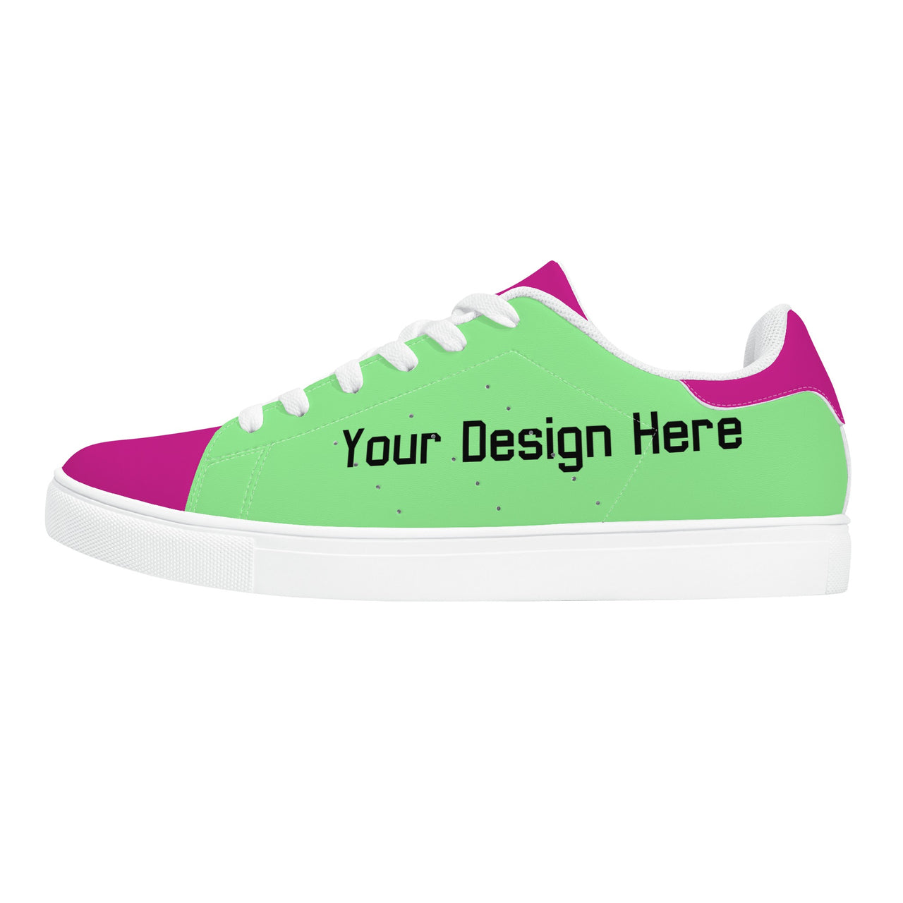 Womens Low Top Breathable 2-Color Leather Sneakers