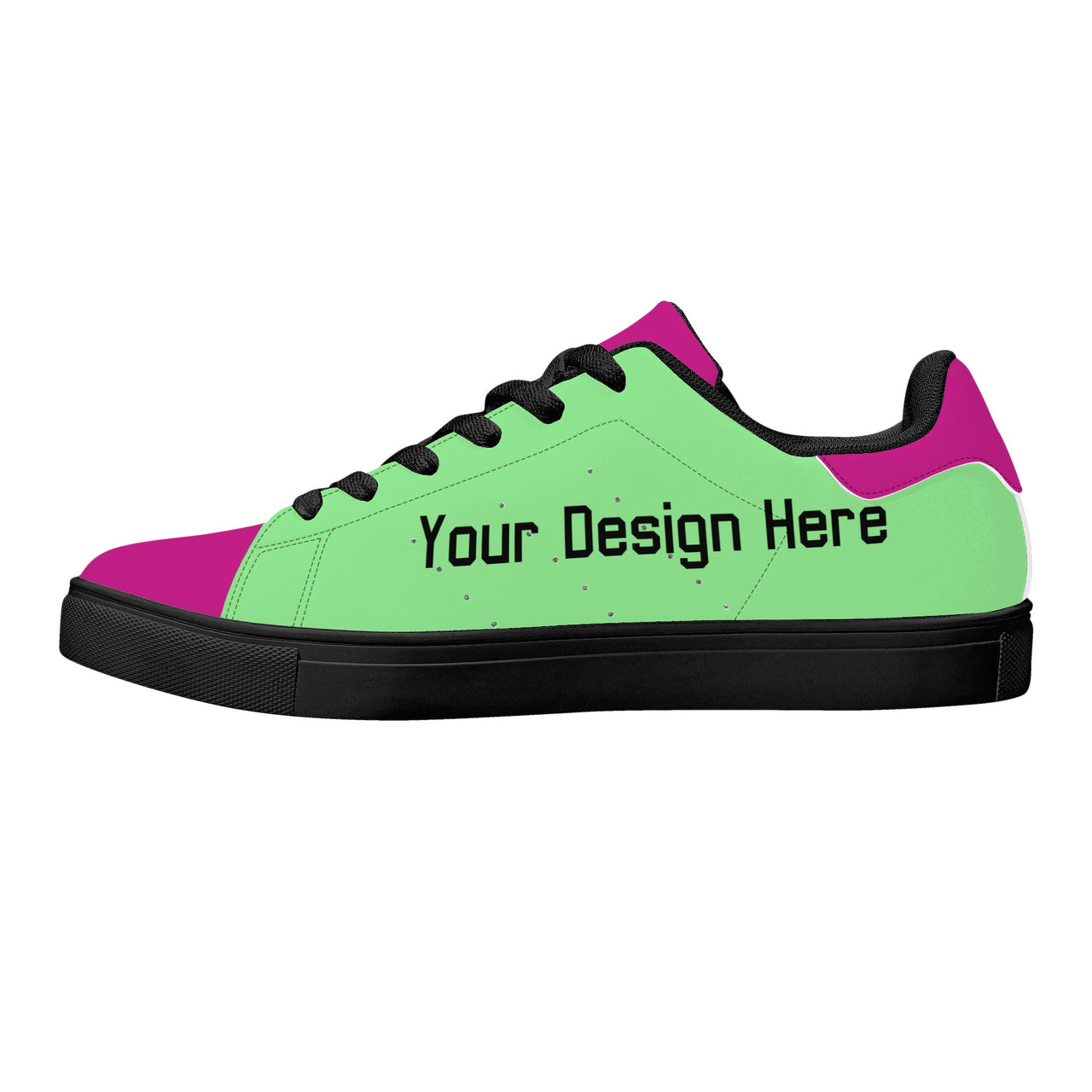 Womens Low Top Breathable 2-Color Leather Sneakers