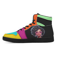 Thumbnail for Beautyfro High Top Leather Sneakers