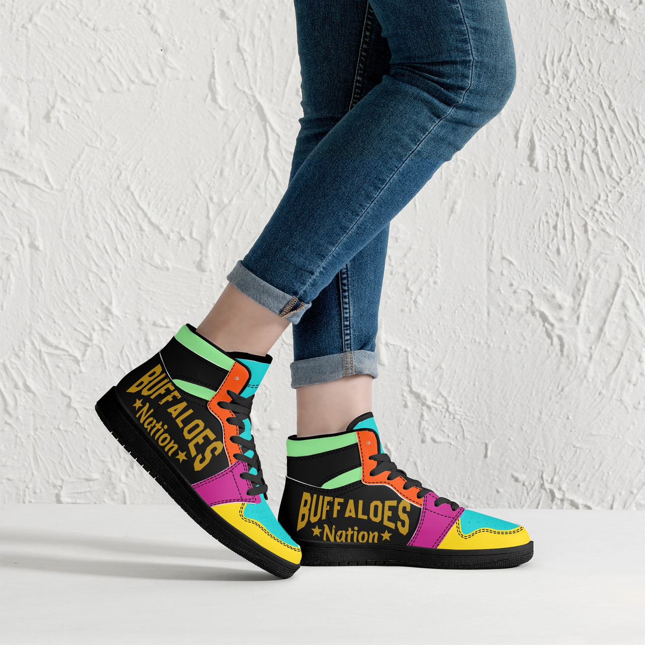 Beautyfro High Top Leather Sneakers