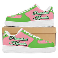 Thumbnail for President Kamala 2024-Womens Low Top Leather Sport Sneakers