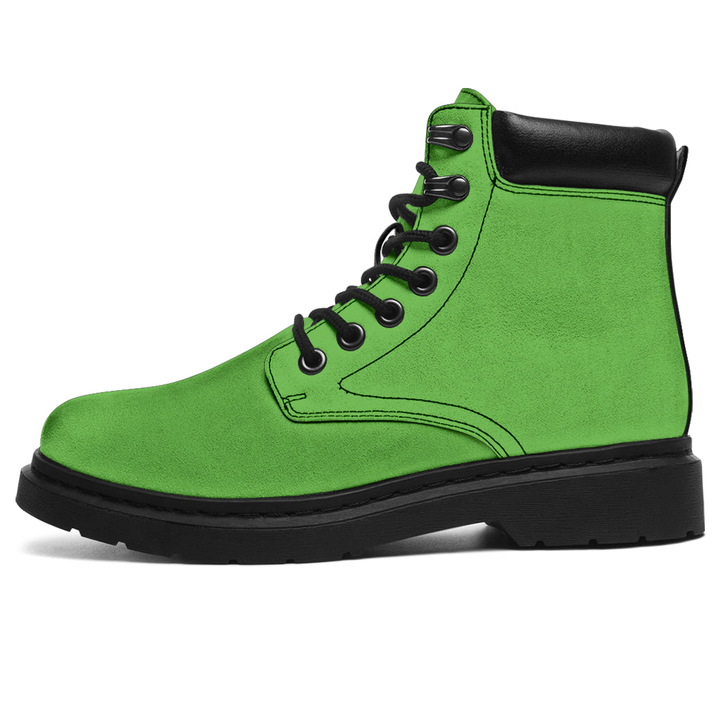 All-Season Boots_Apple Green_Micro-Suede