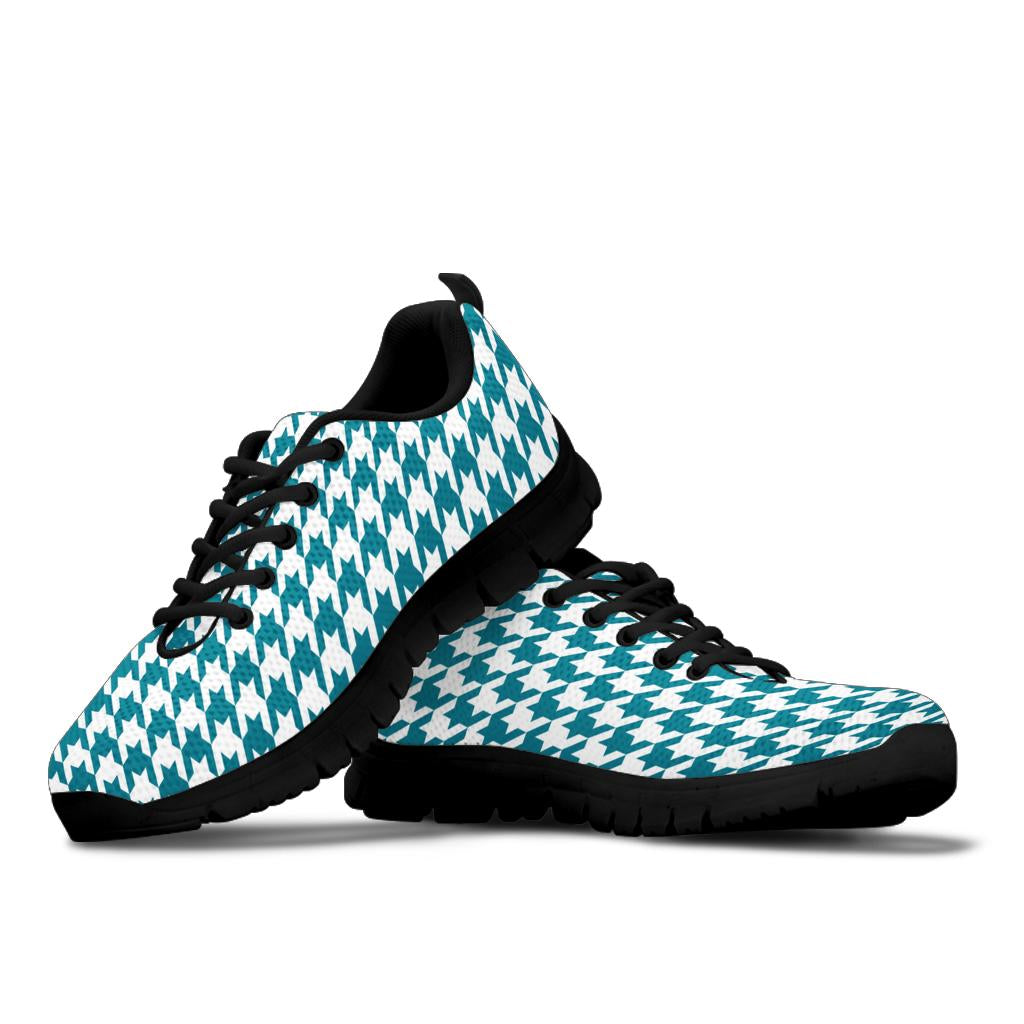 Mesh Sneakers Teal on White_HT