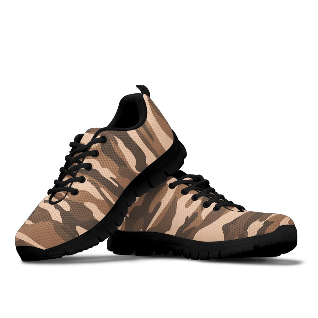 Knit Sneakers_Camo Brown_Combo