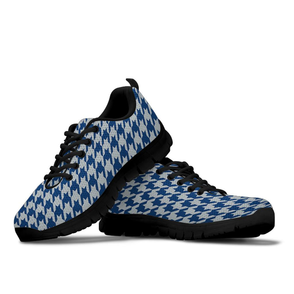 Mesh Sneakers_Blue on Gray_I_HT Pattern