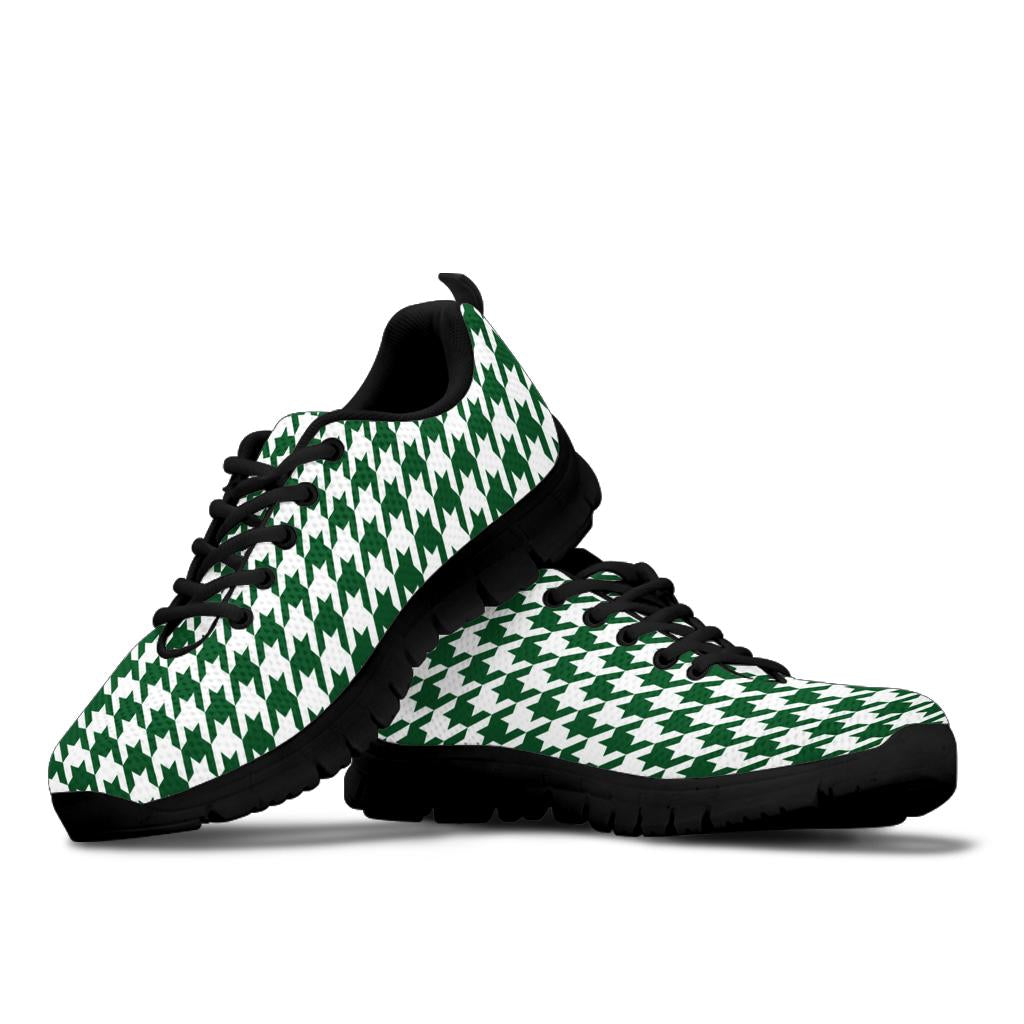 Mesh Sneaker_Dark Green on White_HT Pattern