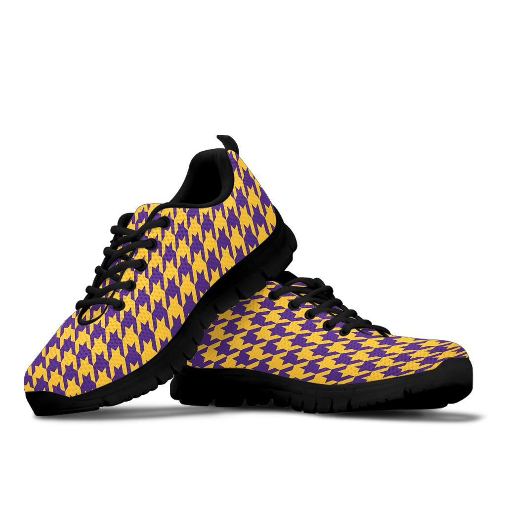 Mesh Sneaker_Purple on Gold_M-HT Pattern