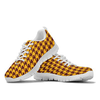 Thumbnail for Mesh Sneakers_Burgundy on Gold_W_HT Pattern