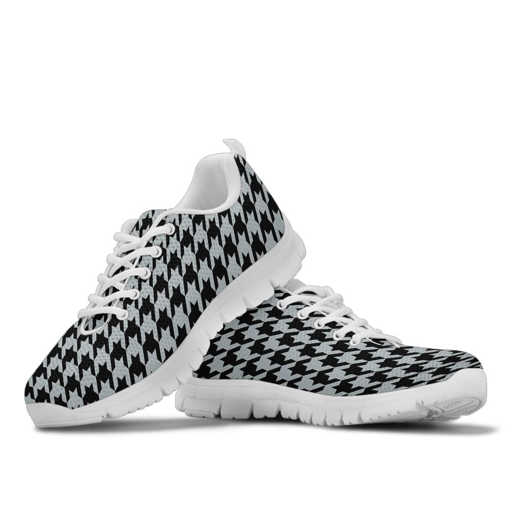 Mesh Sneakers_Black on Silver_V_HT Pattern