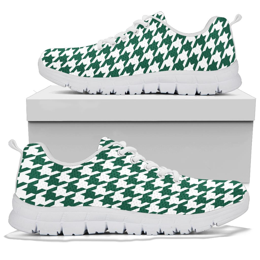 Mesh Sneakers_Green_Gotham on White-NYJ HT Pattern