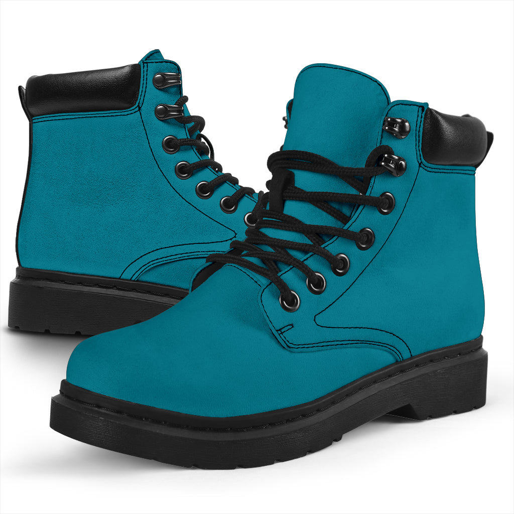 All-Season Boots_Teal_ Micro-Suede
