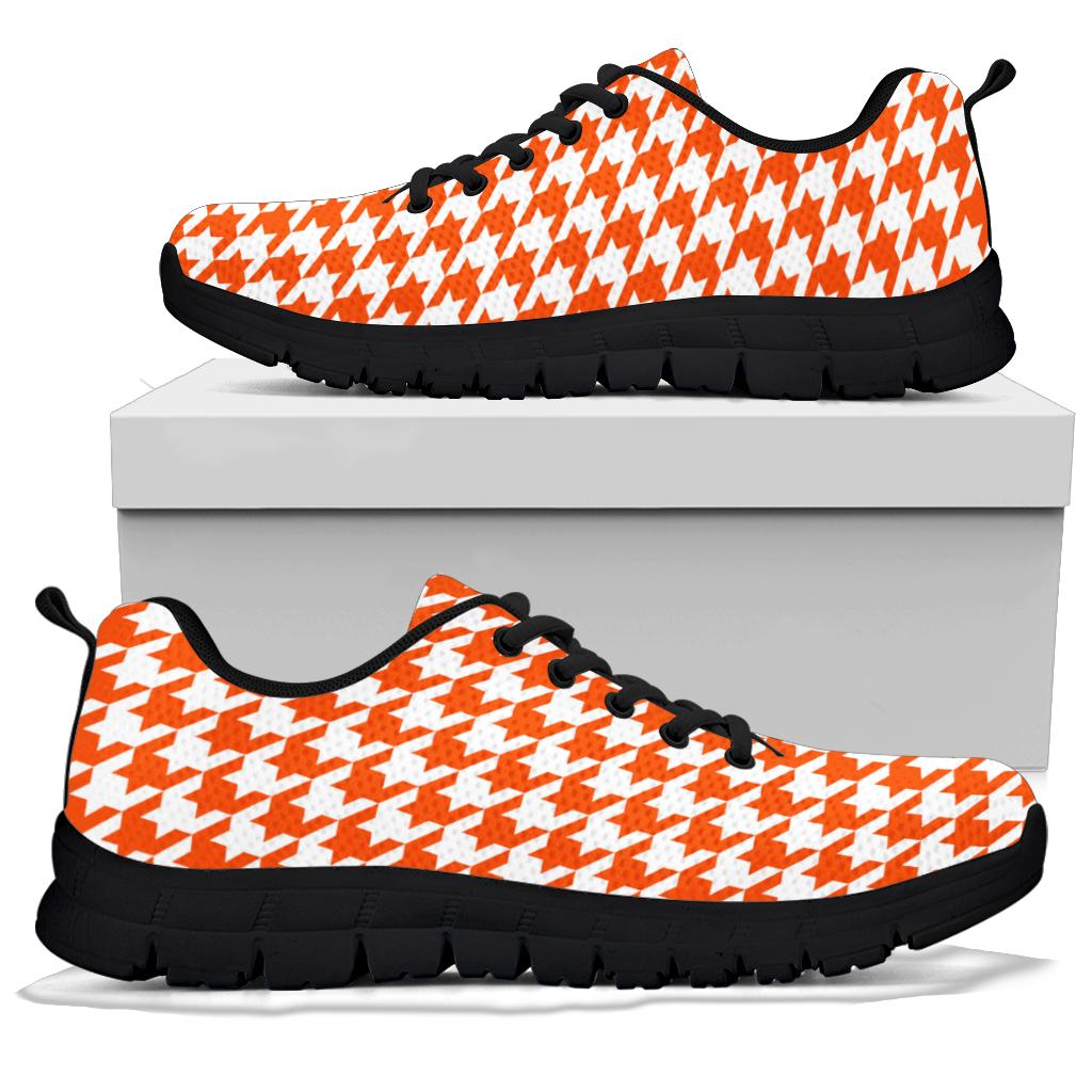 Mesh Sneakers_Orange on White_HT Pattern