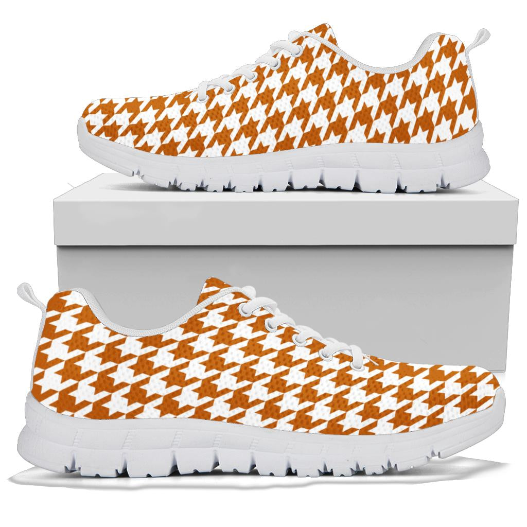 Mesh Sneakers Texas Orange on White_HT
