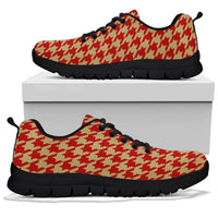 Thumbnail for Mesh Sneakers_Red on Vegas Gold_S_HT Pattern