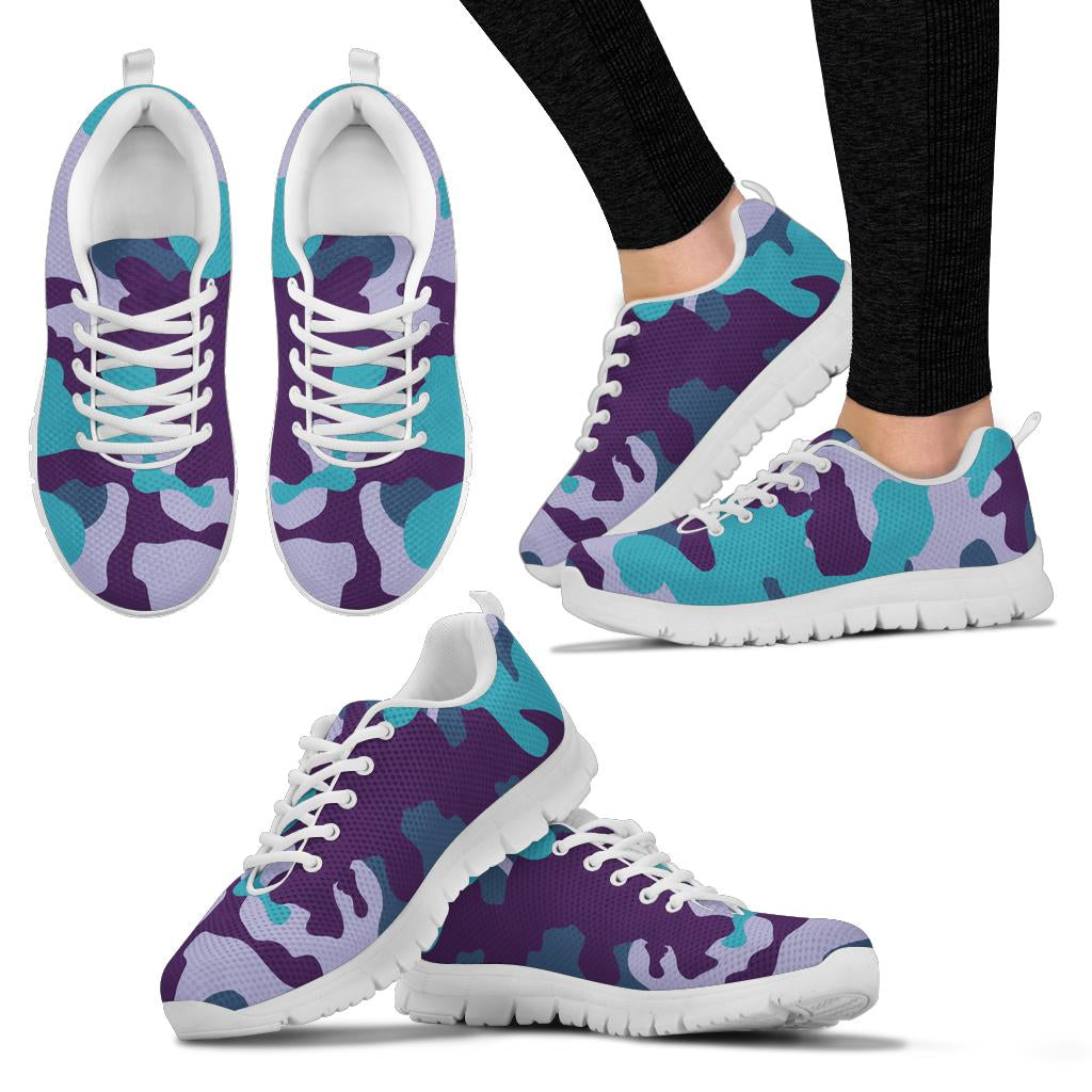 Knit Sneakers_Military Teal_Camo