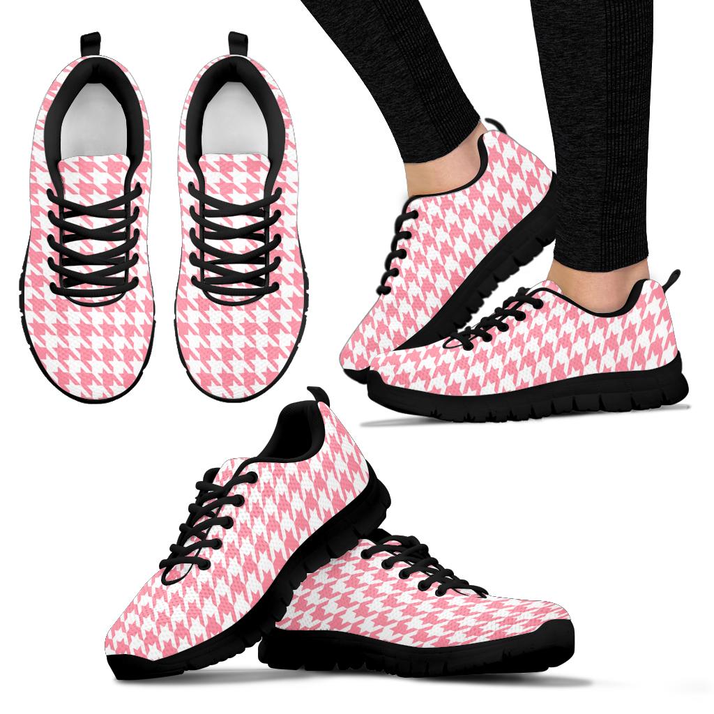 Mesh Sneakers_Pink on White_HT Pattern