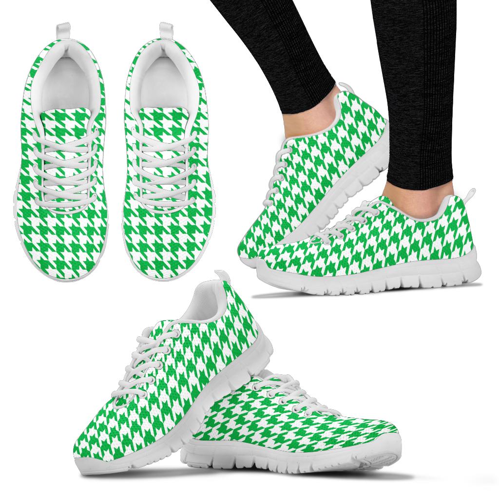 Mesh Sneakers_Kelly Green on White_HT Pattern