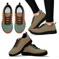 Thumbnail for Mesh Sneakers_Aqua on Orange_M_ HT Pattern