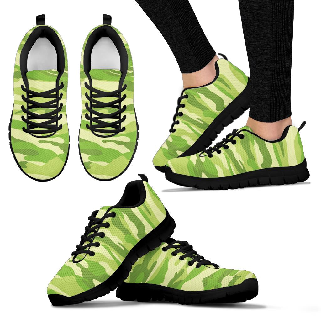 Knit Sneakers_Camo Light Green_Combo
