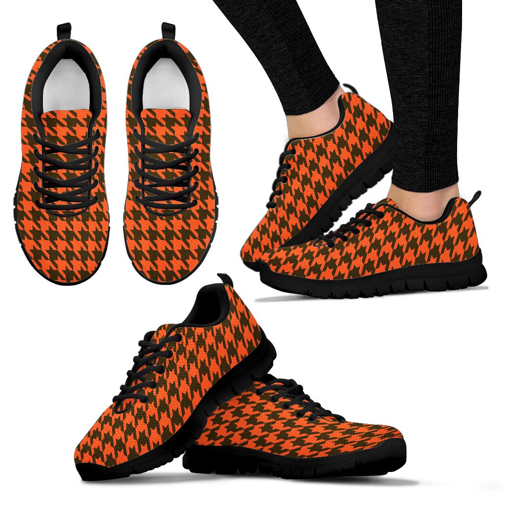 Mesh Sneaker_Brown on Orange_C_HT Pattern