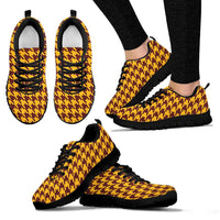 Thumbnail for Mesh Sneakers_Burgundy on Gold_W_HT Pattern