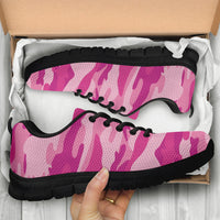 Thumbnail for Knit Sneakers_Camo Pink_Combo